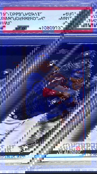 2019 Topps Update Vladimir Guerrero Throwing PSA 9 Mint