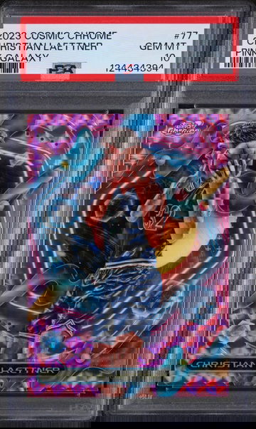 2023 Topps Cosmic Chrome Pink Galaxy Christian Laettner #77 PSA 10