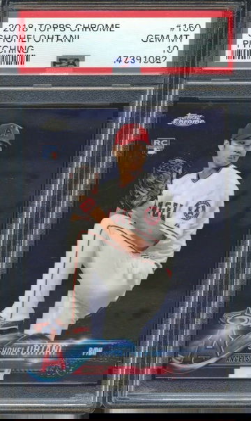 2018 Topps CHROME SHOHEI OHTANI RC ROOKIE CARD Pitching #150 PSA 10 GEM MINT