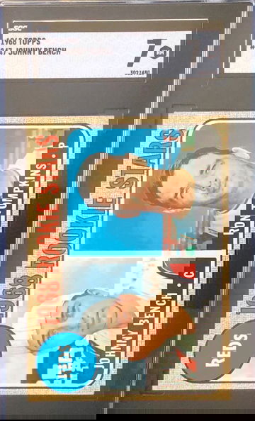 1968 Topps Johnny Bench RC SGC 7 Rare “TNE” ERROR Variation 