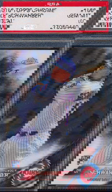 2016 Topps Chrome 166 Kyle Schwarber Vertical PSA 10 GEM MT 0440