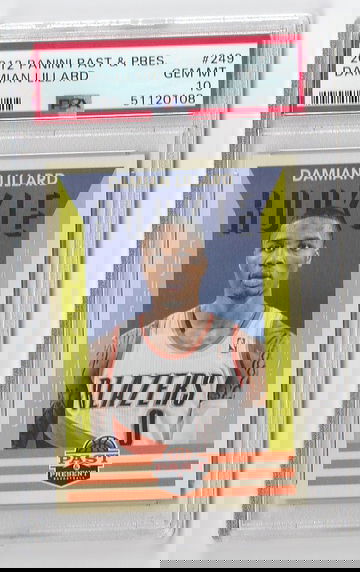 GEM MINT PSA 10 2012 PANINI PAST & PRESENT DAMIAN LILLARD RC #249