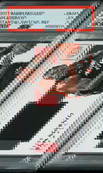 2017 Panini Encased Bam Adebayo Substantial Swatches #/99 #BAM Miami Heat PSA 5