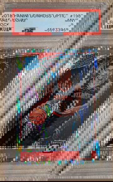 Trae Young 2018 Optic Shock #198 PSA 9