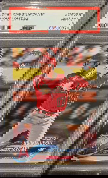 2018 Topps Update Shohei Ohtani PSA 8