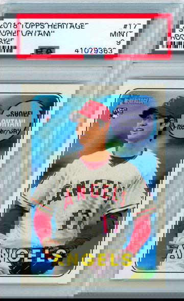 2018 Topps Heritage #17 Shohei Ohtani Rookie PSA 9 MINT!