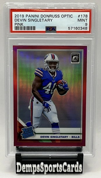 2019 Panini Donruss Optic Devin Singletary Pink Rated Rookie #178 Bills RC