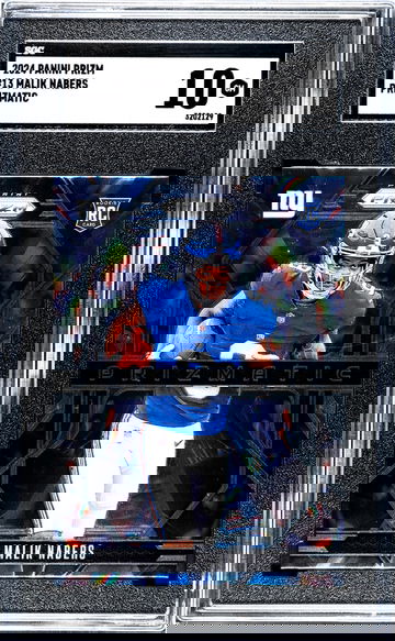 2024 Panini Prizm #13 Malik Nabers Prizmatic SGC 10