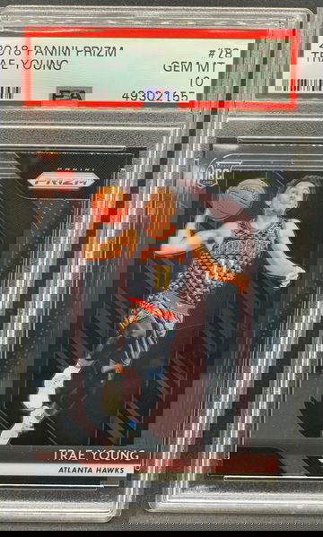 Trae Young 2018 Panini Prizm #78 Rookie PSA 10