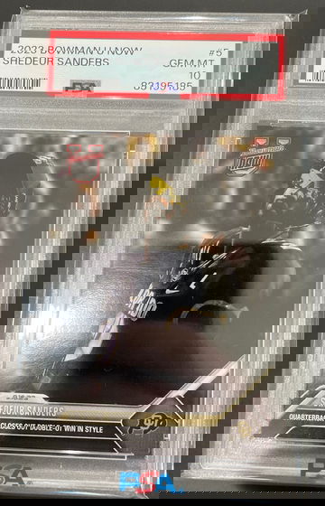 2023 Topps Now Shedeur Sanders 1st Colorado Card PSA 10