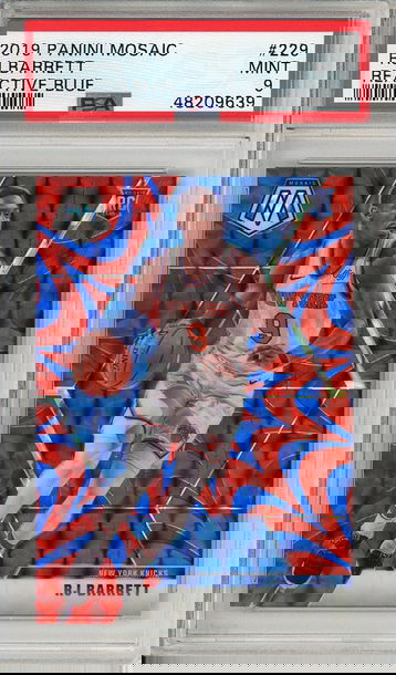 RJ Barrett 2019-20 Panini Mosaic #229 Blue Reactive PSA 9 Mint Rookie RC! 9639