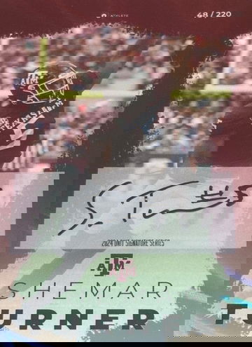 Shemar Turner 2024 ONIT Signature Series Football Red Lava Autograph /220 #S-7