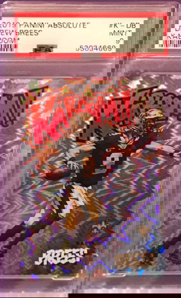 2019 Panini Absolute Drew Brees Kaboom #K-DB PSA 9