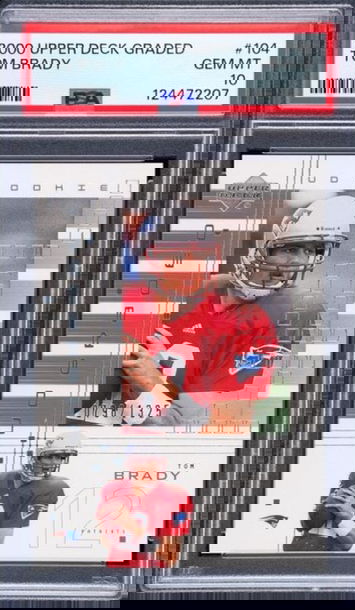 2000 Upper Deck Graded Tom Brady /1325 #104 PSA 10 Rookie