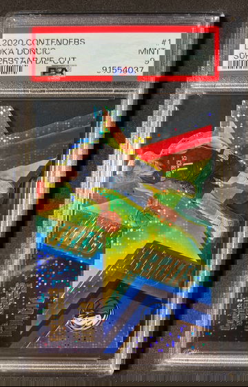 2020 contenders Luka Doncic superstar die cut PSA 9