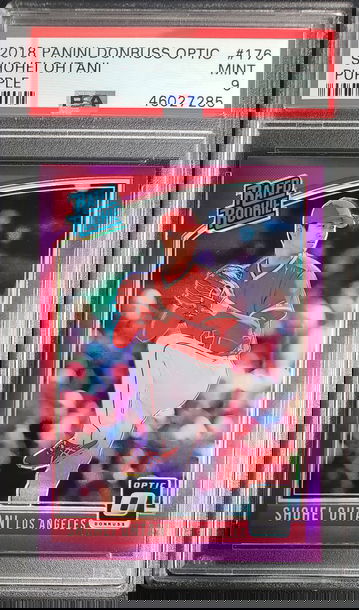 2018 Donruss Optic Purple #176 Shohei Ohtani RC  PSA 9 MINT