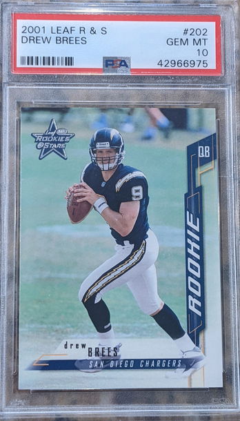 2001 Leaf Rookies and Stars Rookie DREW BREES #202