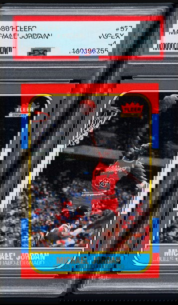 1986 Fleer Michael Jordan PSA 4 
