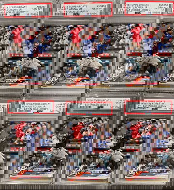 2018 TOPPS UPDATE RONALD ACUNA JR. PSA 10 GEM MINT (6X)