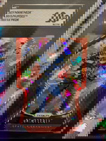 DK Metcalf 2019 Prizm Red Cracked Ice