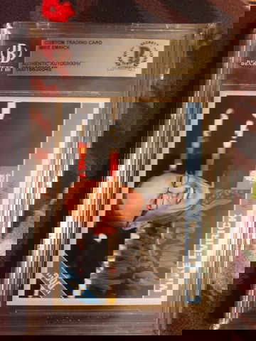 Mike “Doc” Emrick NHL on NBC Autographed Custom Trading Card BAS Certified