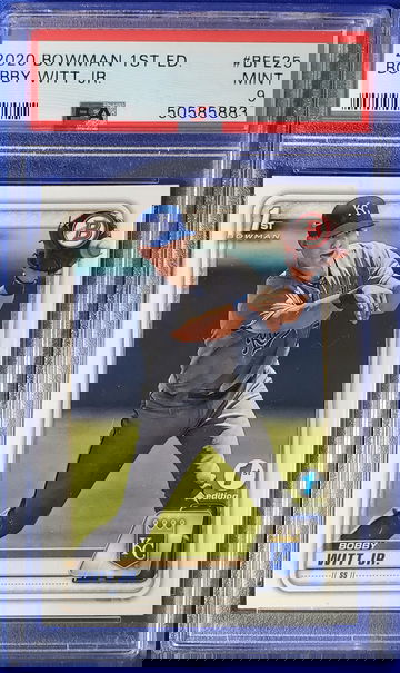 2020 Bowman 1st Edition Bobby Witt Jr PSA 9