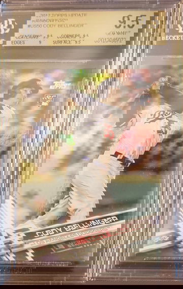 2017 Topps Update Cody Bellinger Rainbow Foil BGS 9.5