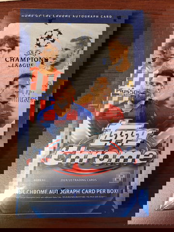 2019 - 2020 UEFA Topps Chrome Hobby Box Sealed Champions League Soccer 
