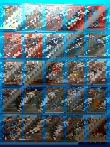 41 card lot of 1996 Select Certified NFL football cards.