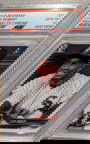 2018 Bowman Chrome Luis Robert PSA 10