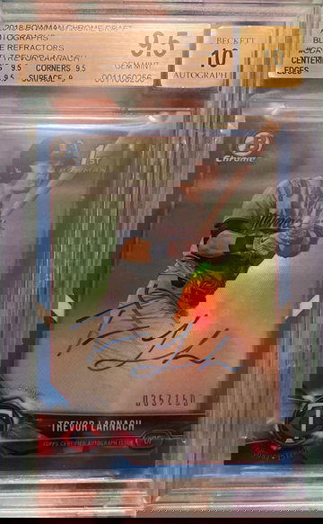 2018 Bowman Chrome Draft Trevor Larnach auto /150