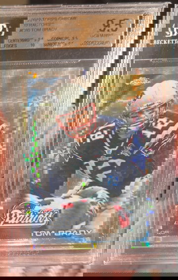 2010 Topps Chrome Tom Brady Xfractor BSG 9.5