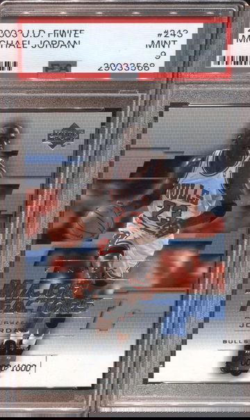 MICHAEL JORDAN 2003 UD FINITE /1000 PSA 9