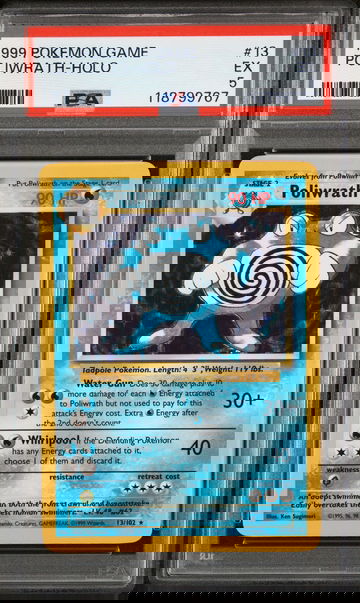 1999 Pokemon Base Set Holo Poliwrath #13 PSA 5