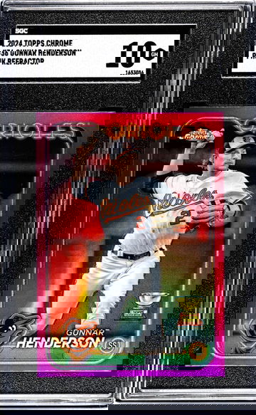 2024 Topps Chrome #36 Gunnar Henderson Pink Ref. SGC 10