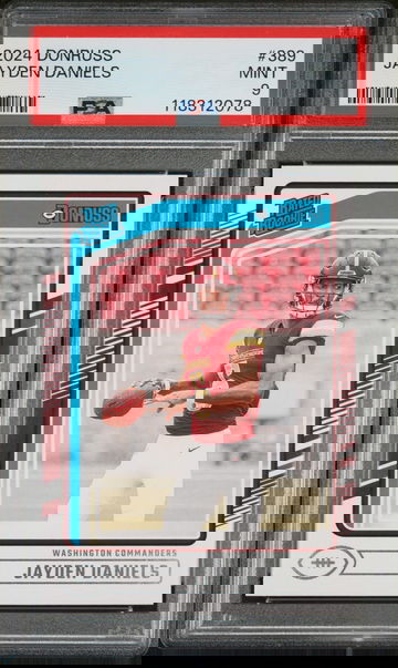 2024 Panini Donruss Rated Rookie Jayden Daniels #389 PSA 9