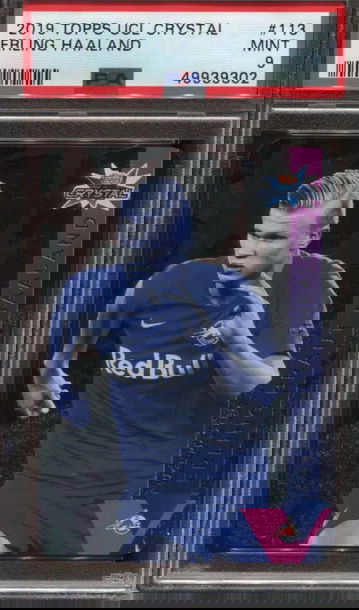 2019 Erling Haaland Topps Crystal Rookie PSA 9