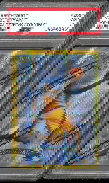 1996 Finest Kobe Bryant Gold Atomic Refractor with Coating PSA 7 ROOKIE