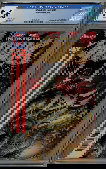 Incredible Hulk 83 House of M CGC 9.6 Red Background