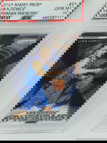 2018-19 prizm luka doncic freshman phenom psa 10