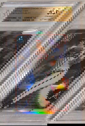 2015 Bowman Chrome Draft Austin Riley Refractor BGS 9.5