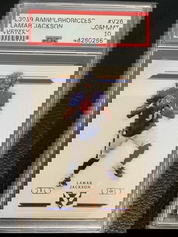 2019 Panini Lamar Jackson Vertex Chronicles PSA 10
