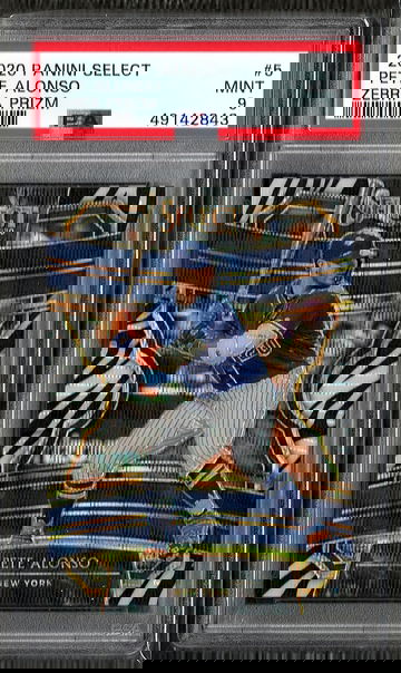 2020 Select Pete Alonso ZEBRA PSA 9