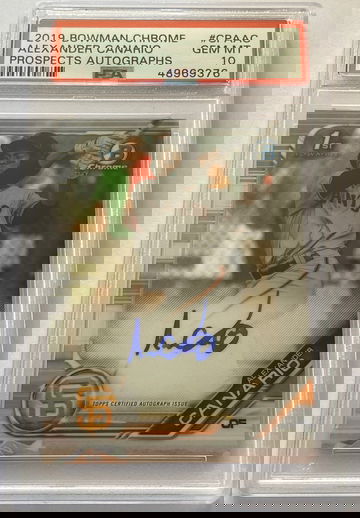 2019 Bowman Chrome Alexander Canario Auto