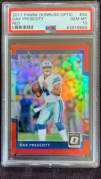 2017 Optic Dak Prescott Red Holo /99 PSA 10 Gem Mint!