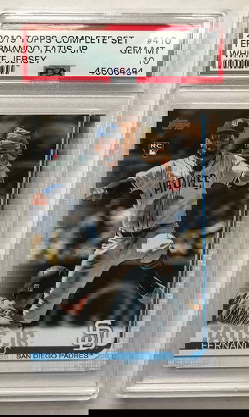 2019 Topps Complete Set Fernando Tatis Jr. PSA 10 Rookie RC