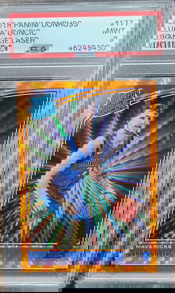 Luka Doncic 2018 Donruss Orange Laser Psa 9 MINT Rookie Card RC