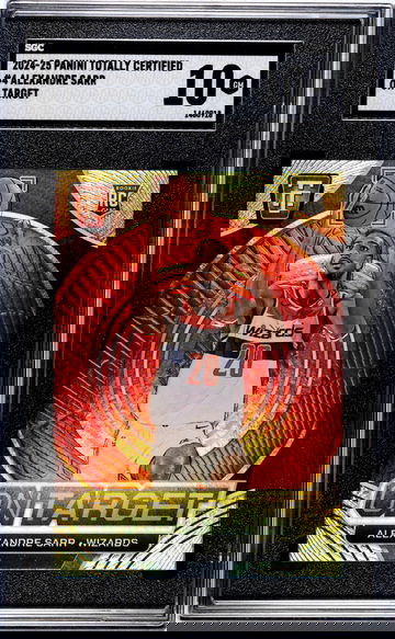 2024-25 Panini Totally Certified #4 Alexandre Sarr On Target SGC 10