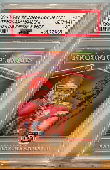 PATRICK MAHOMES 2017 Panini Donruss Optic Gridiron Kings PSA 10