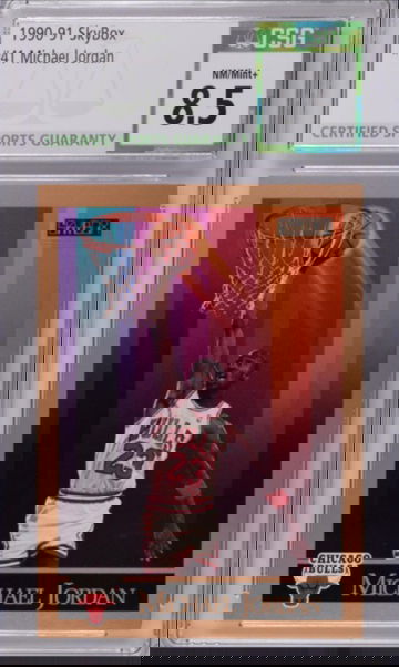 Michael Jordan 1990 Skybox #41 CSG 8.5 NM/MT+